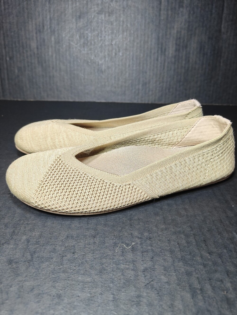 XERO Women's Phoenix Minimalist Knit Barefoot Irish Cream Ballet Flat Shoe 9.5